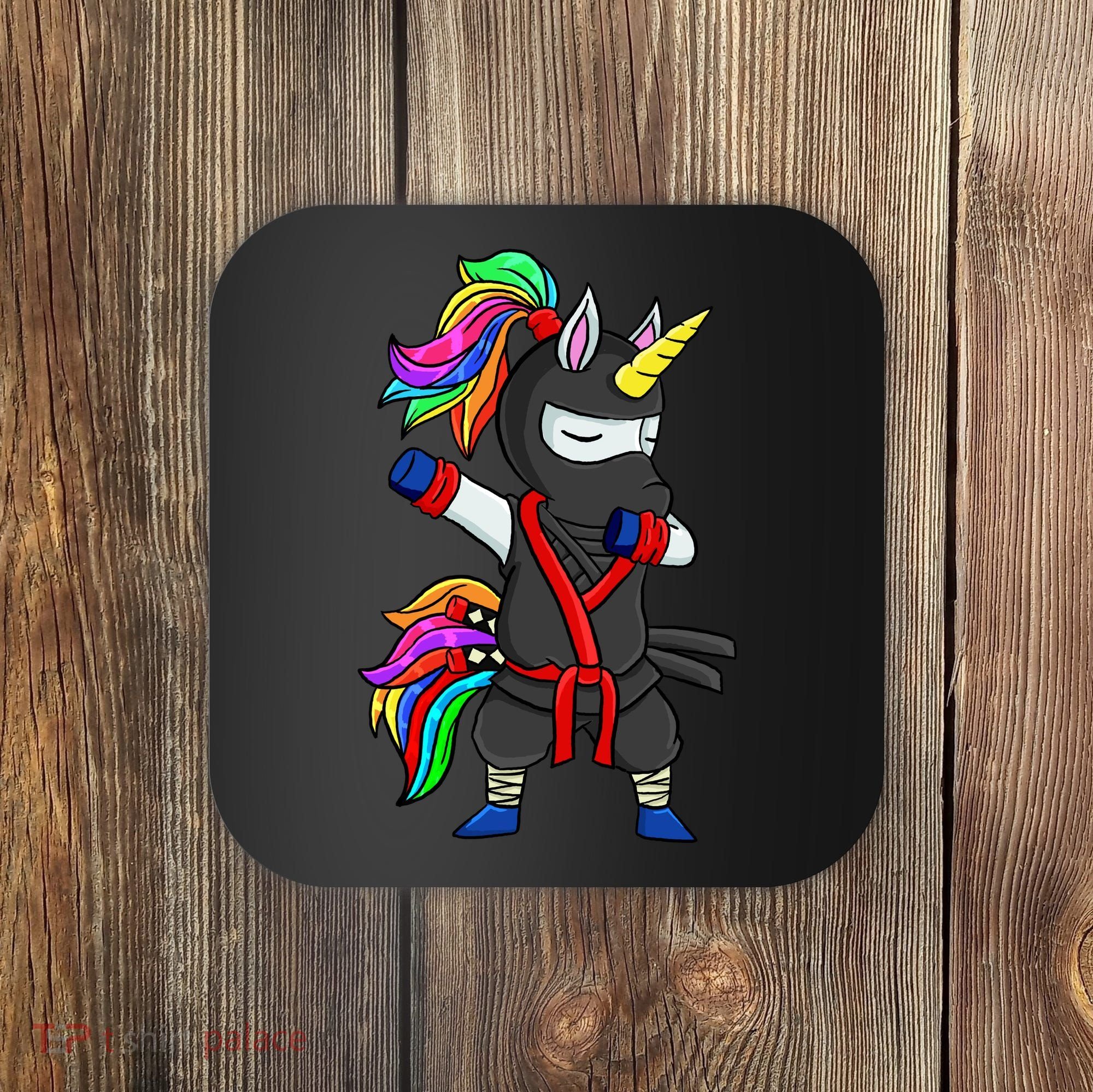 Dabbing ninja unicorn Coaster