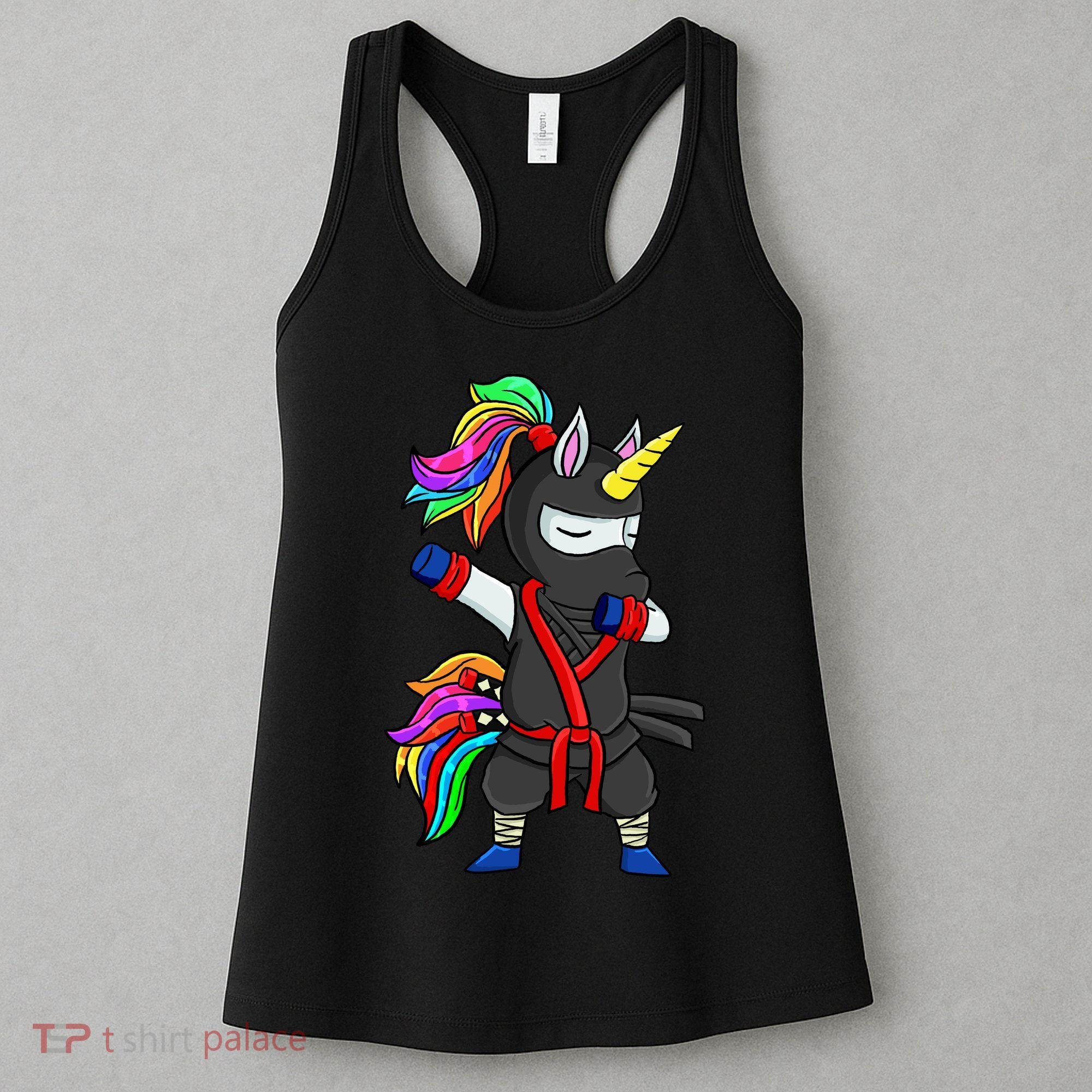 Dabbing ninja unicorn Women's Tank Top