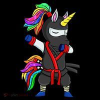 Dabbing ninja unicorn Baby Bodysuit thumb 2