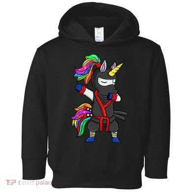 Dabbing ninja unicorn Toddler Hoodie