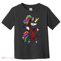 Dabbing ninja unicorn Toddler T-Shirt thumb 0
