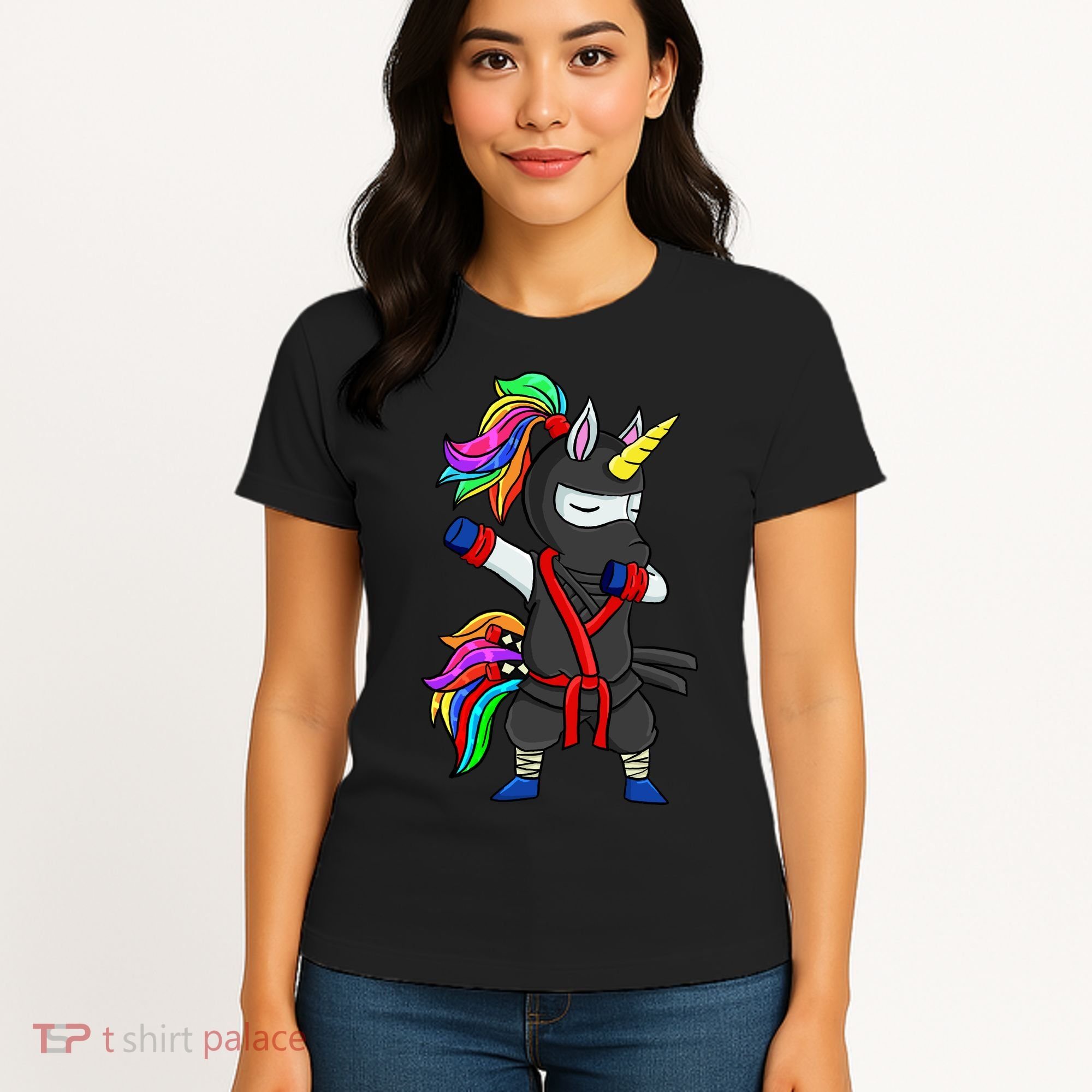 Dabbing ninja unicorn Women's T-Shirt