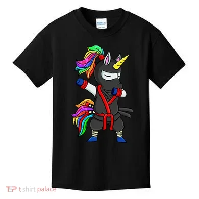 Dabbing ninja unicorn Kids T-Shirt