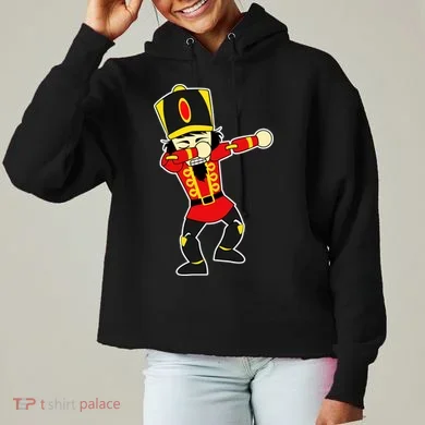Dabbing Nutcracker Ladies Heavyweight Boxy Pullover Hoodie
