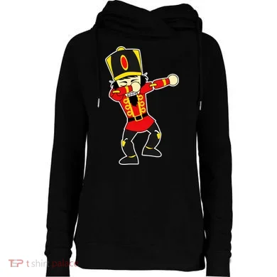 Dabbing Nutcracker Womens Funnel Neck Pullover Hood