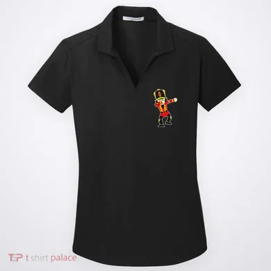 Dabbing Nutcracker Women's Dry Zone Grid Polo