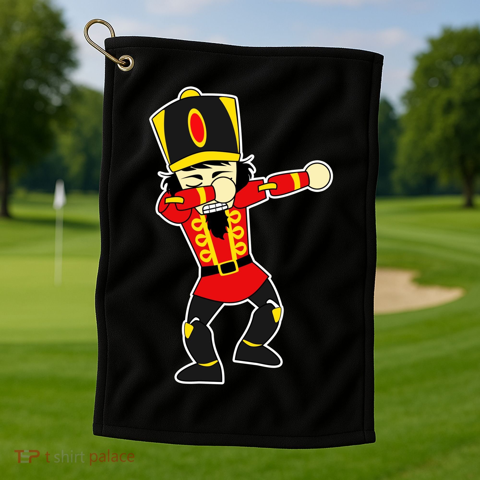 Dabbing Nutcracker Golf Towel