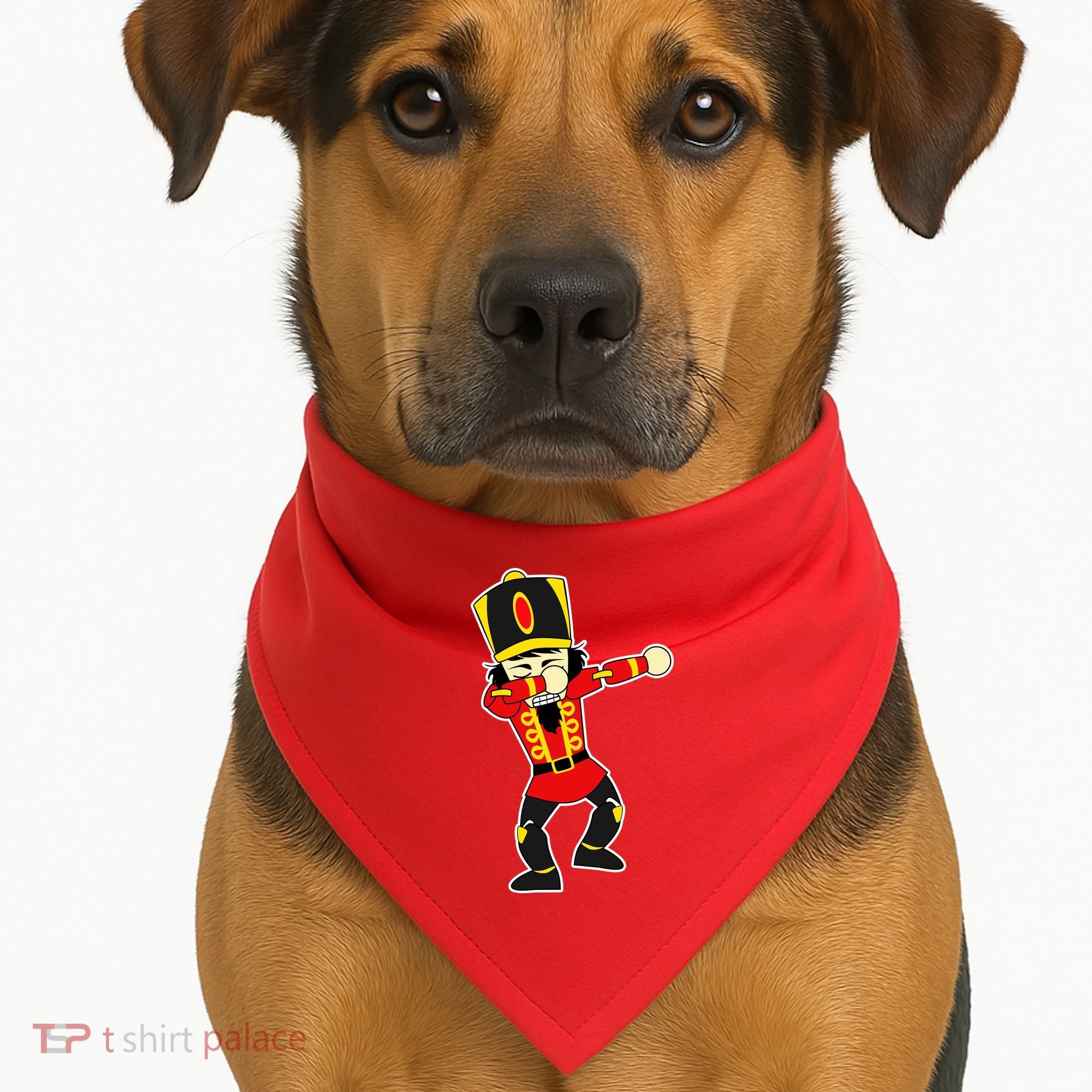 Dabbing Nutcracker USA-Made Doggie Bandana