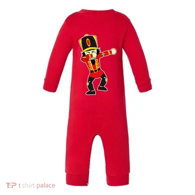 Dabbing Nutcracker Infant Fleece One Piece