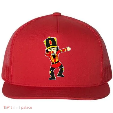 Dabbing Nutcracker Flat Bill Trucker Hat