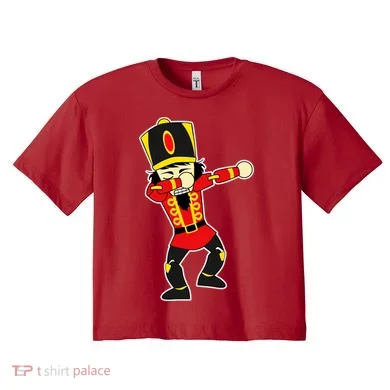 Dabbing Nutcracker Women's Crop Top Tee