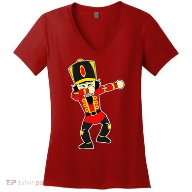Dabbing Nutcracker Women's V-Neck T-Shirt
