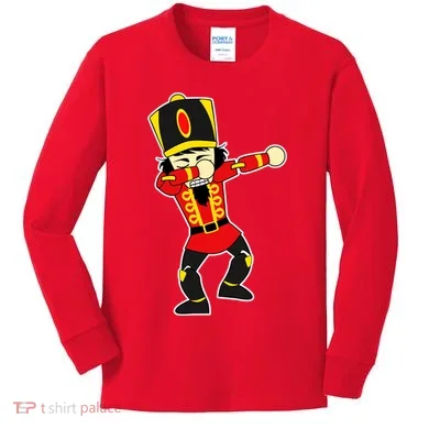 Dabbing Nutcracker Kids Long Sleeve Shirt