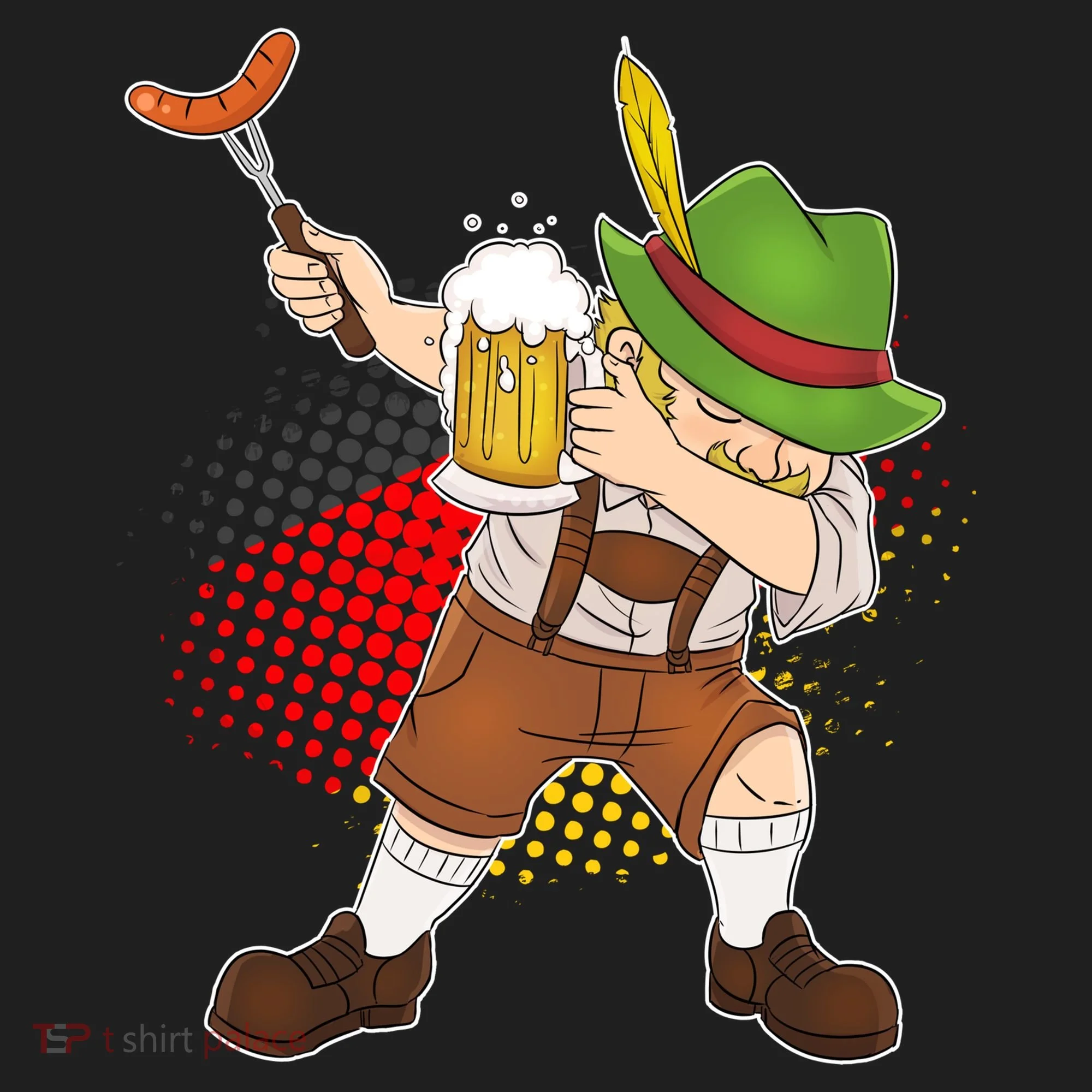 Dabbing Oktoberfest Guy Women's Sweatshirt