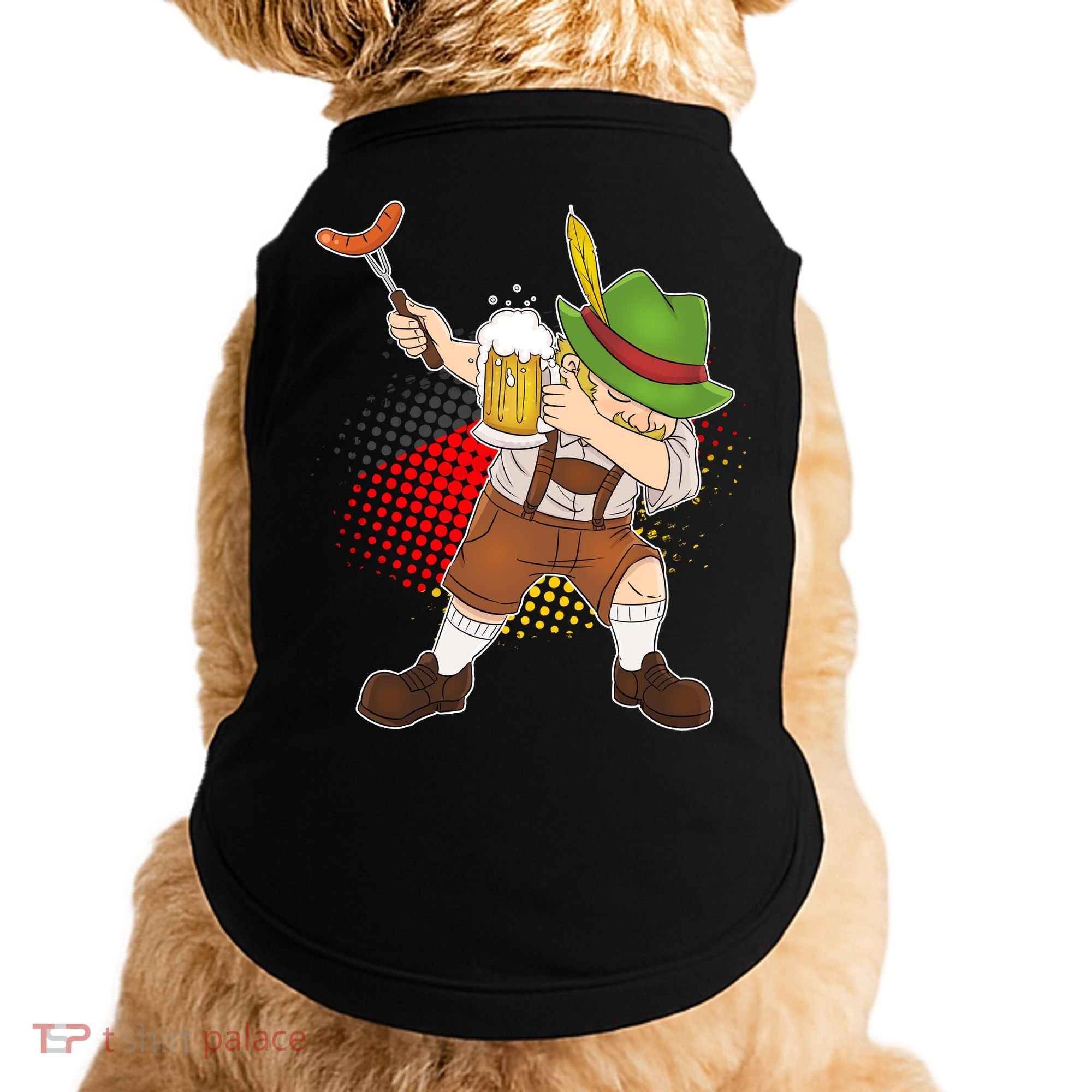 Dabbing Oktoberfest Guy Doggie Tank