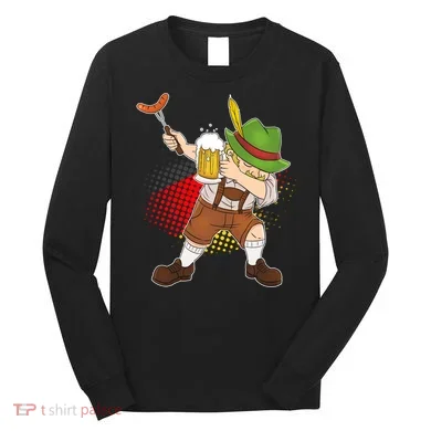 Dabbing Oktoberfest Guy Long Sleeve Shirt