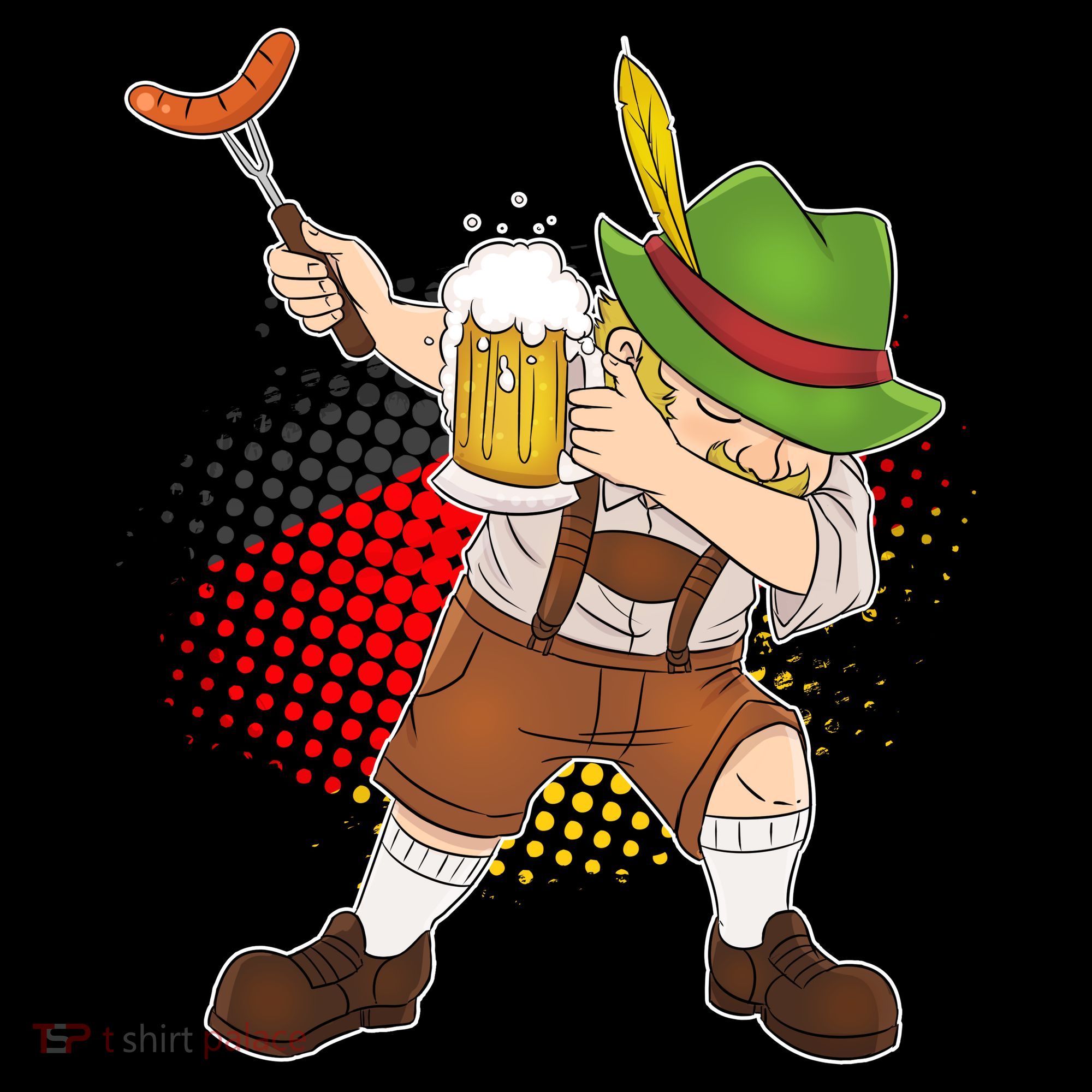 Dabbing Oktoberfest Guy Backpack