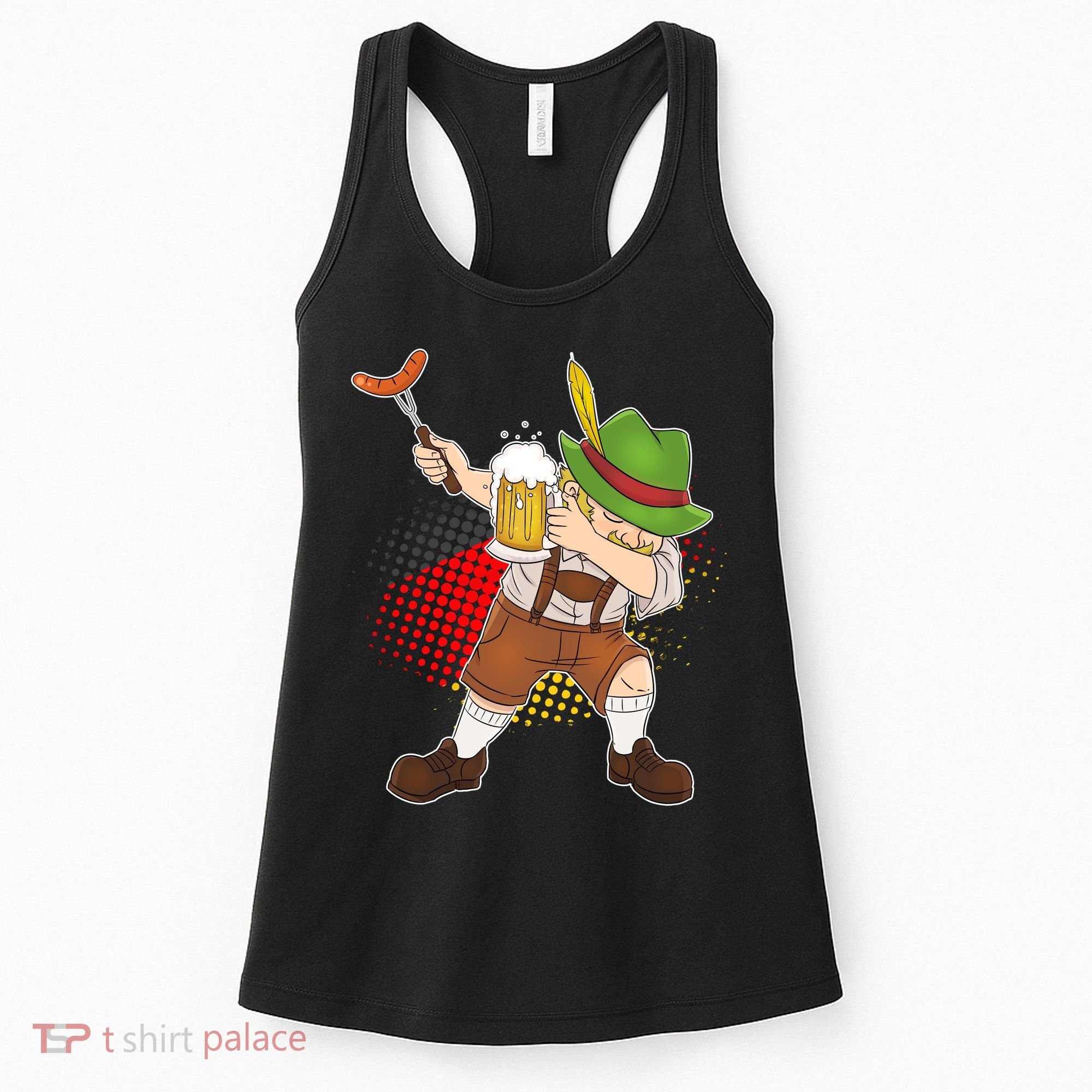Dabbing Oktoberfest Guy Women's Tank Top