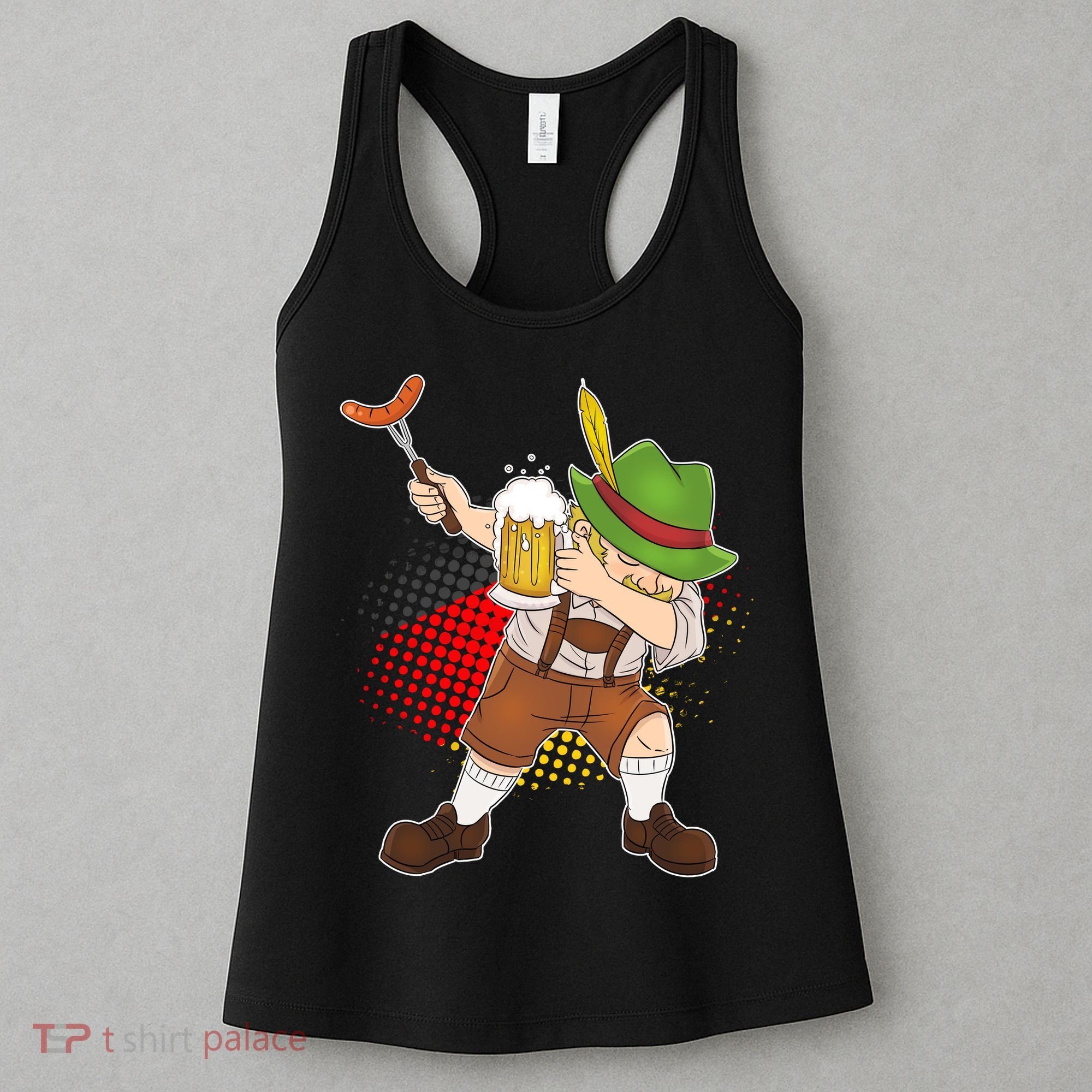 Dabbing Oktoberfest Guy Women's Tank Top