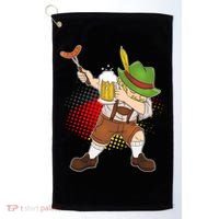 Dabbing Oktoberfest Guy Golf Towel thumb 0