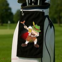 Dabbing Oktoberfest Guy Golf Towel thumb 2