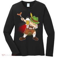 Dabbing Oktoberfest Guy Women's Long Sleeve Shirt thumb 0