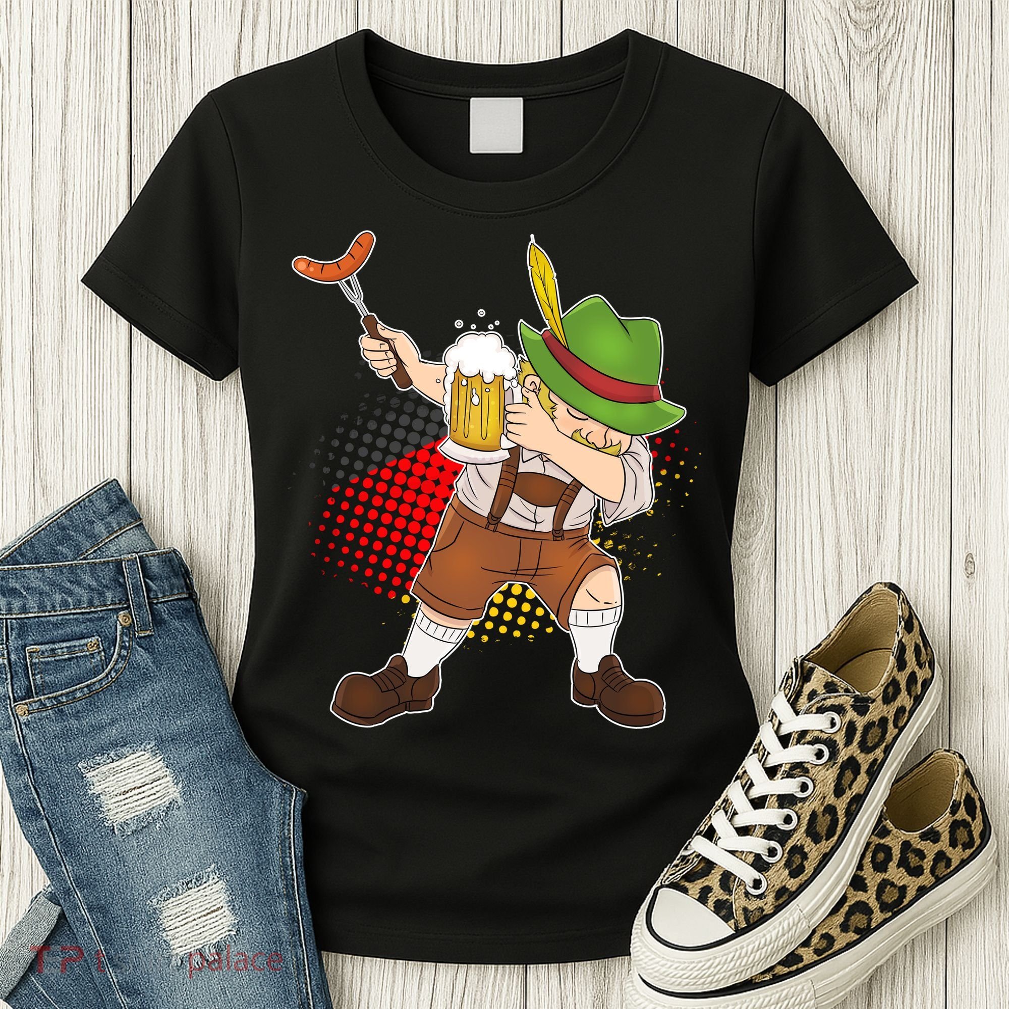 Dabbing Oktoberfest Guy Women's T-Shirt