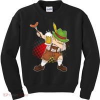 Dabbing Oktoberfest Guy Kids Sweatshirt thumb 0
