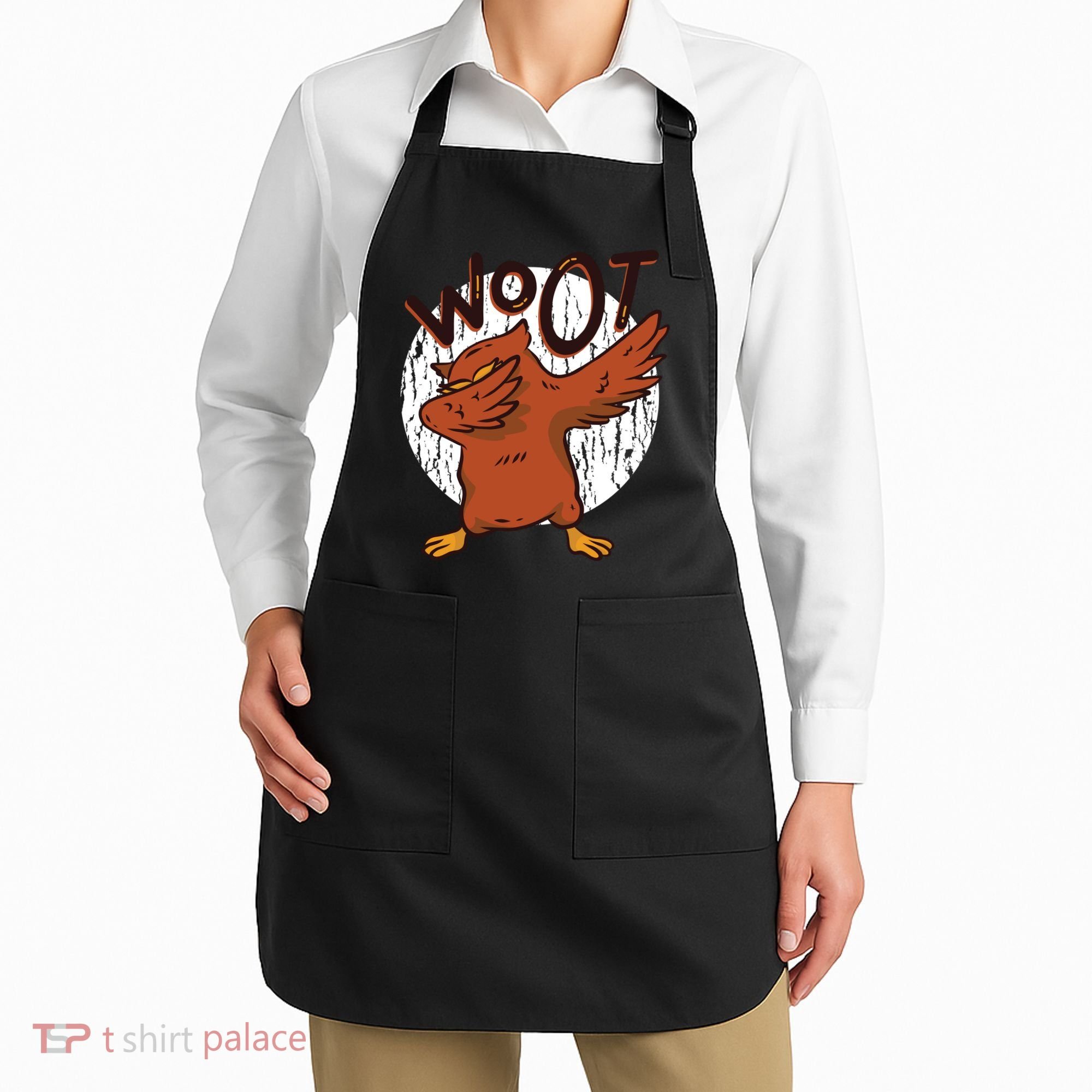 Dabbing Owl Woot Apron