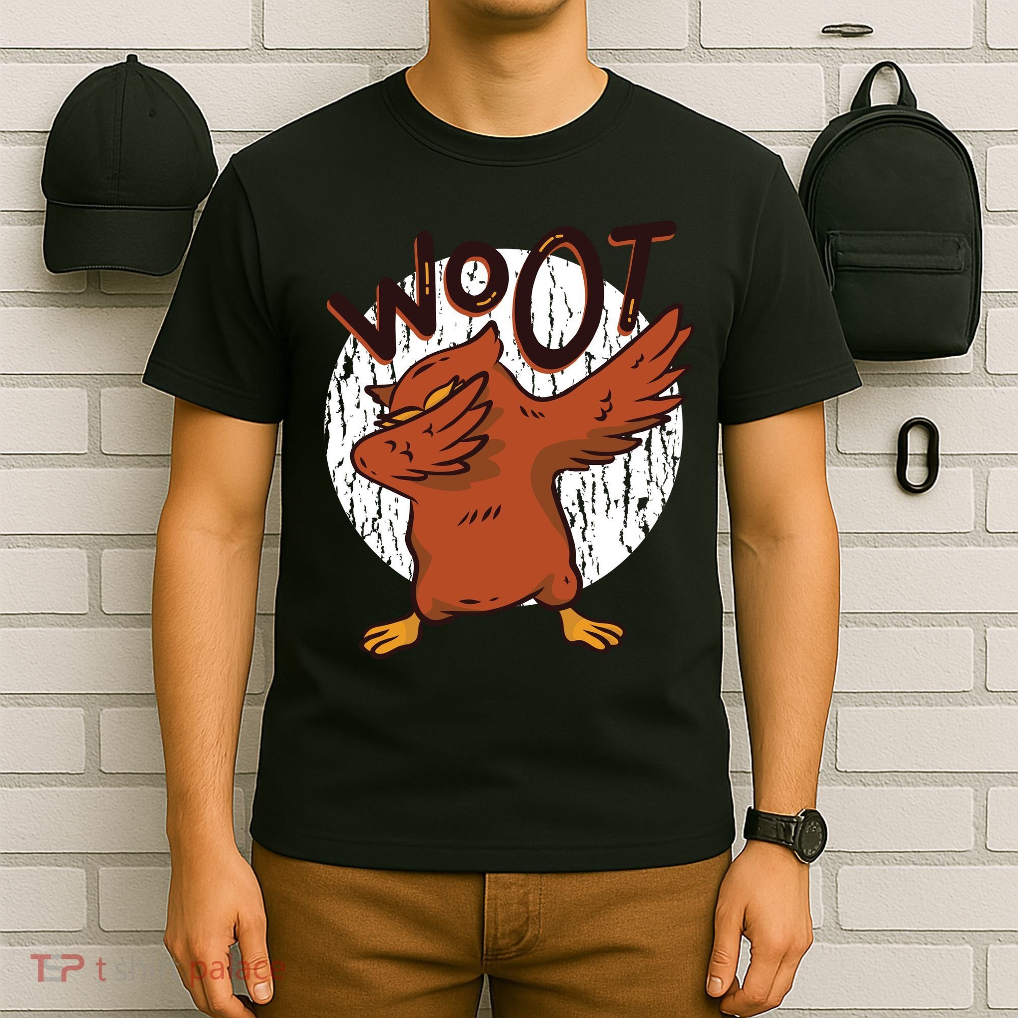 Dabbing Owl Woot T-Shirt