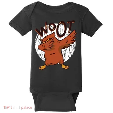 Dabbing Owl Woot Baby Bodysuit