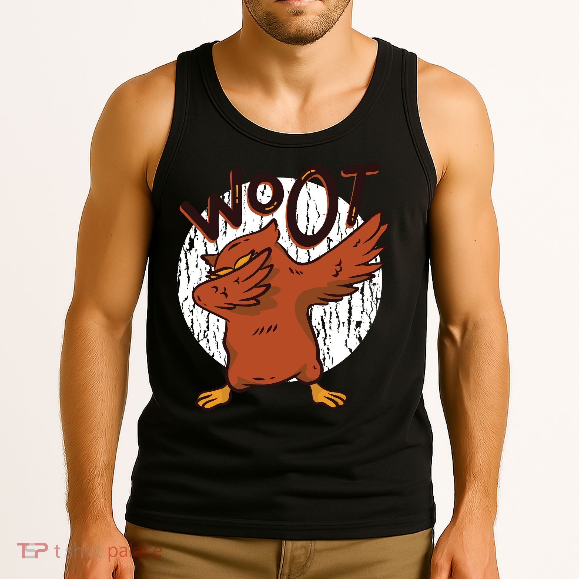 Dabbing Owl Woot Tank Top