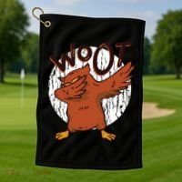 Dabbing Owl Woot Golf Towel thumb 1