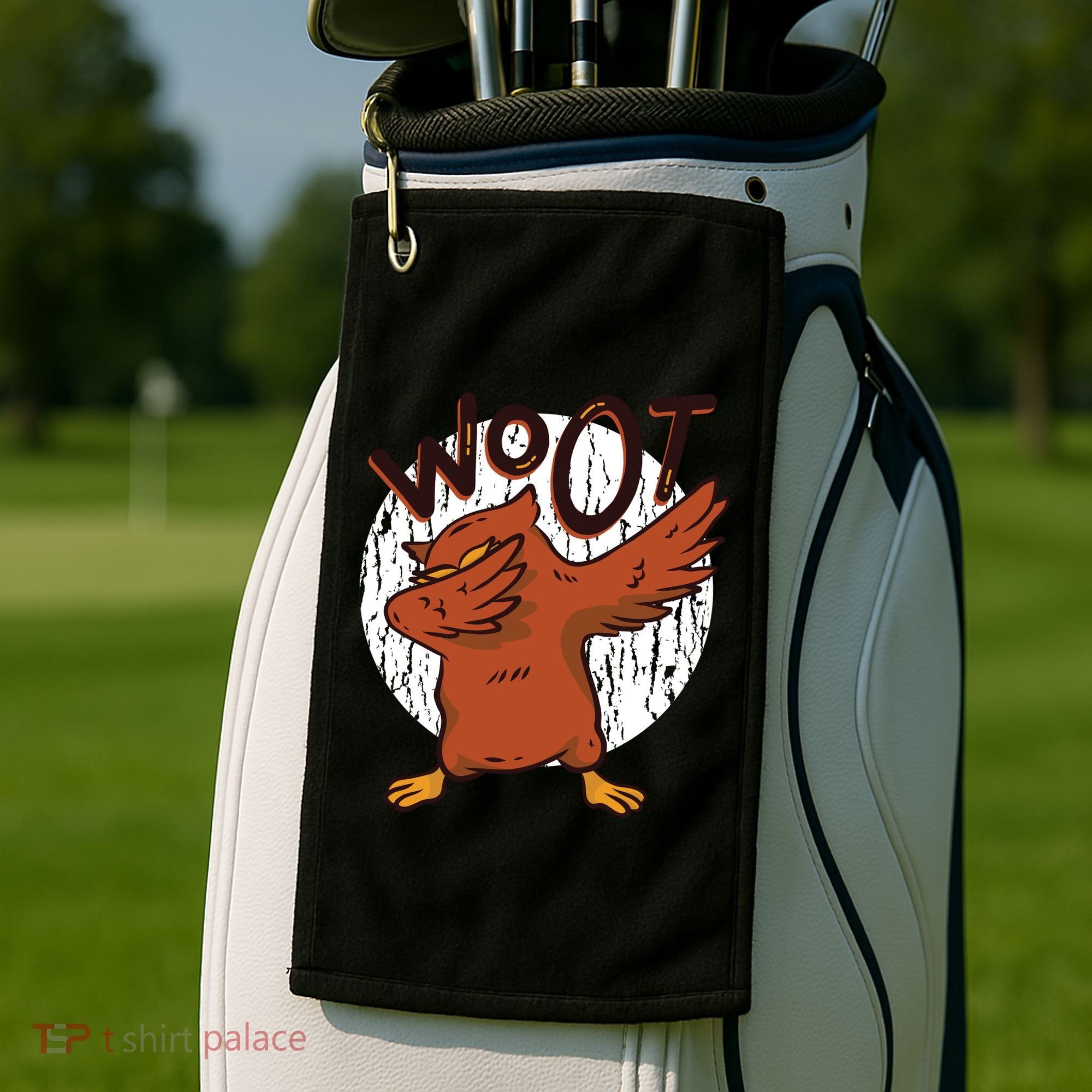 Dabbing Owl Woot Golf Towel