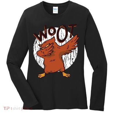 Dabbing Owl Woot Women's Long Sleeve Shirt