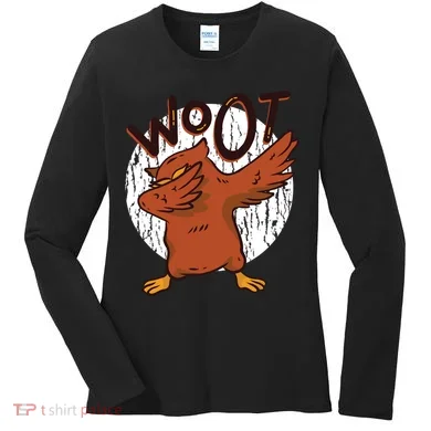 Dabbing Owl Woot Women's Long Sleeve Shirt