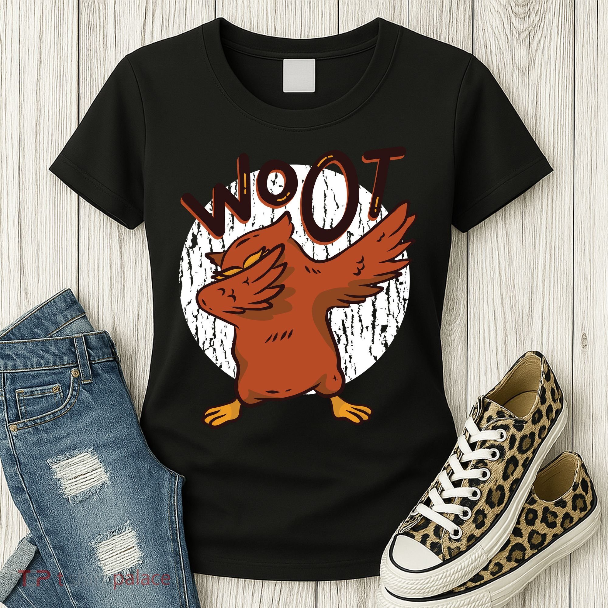 Dabbing Owl Woot Women's T-Shirt