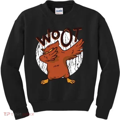 Dabbing Owl Woot Kids Sweatshirt