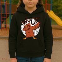 Dabbing Owl Woot Kids Hoodie thumb 3