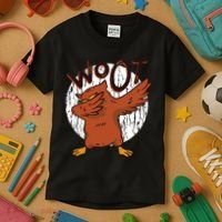 Dabbing Owl Woot Kids T-Shirt thumb 3