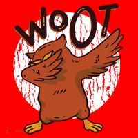 Dabbing Owl Woot Santa Hat thumb 1