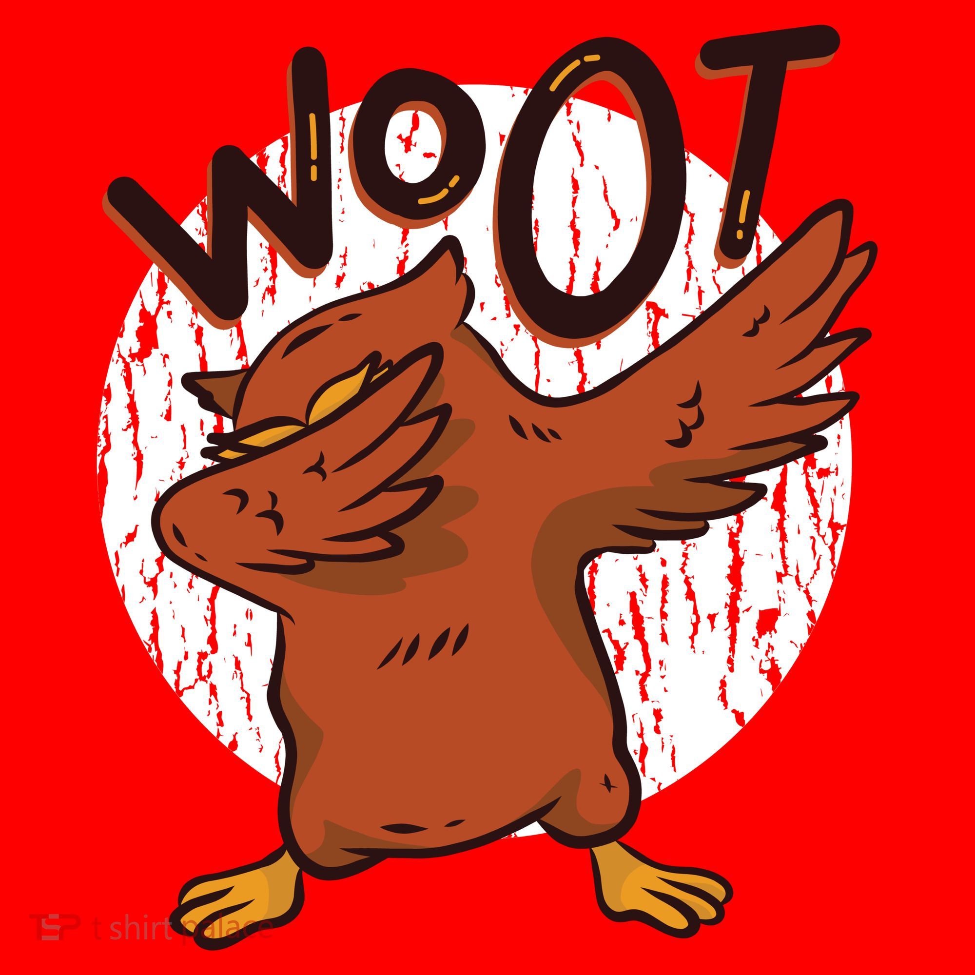 Dabbing Owl Woot Santa Hat