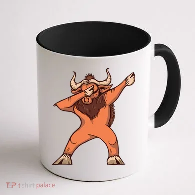 Dabbing Ox Coffee Mug back