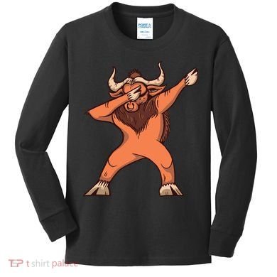Dabbing Ox Kids Long Sleeve Shirt