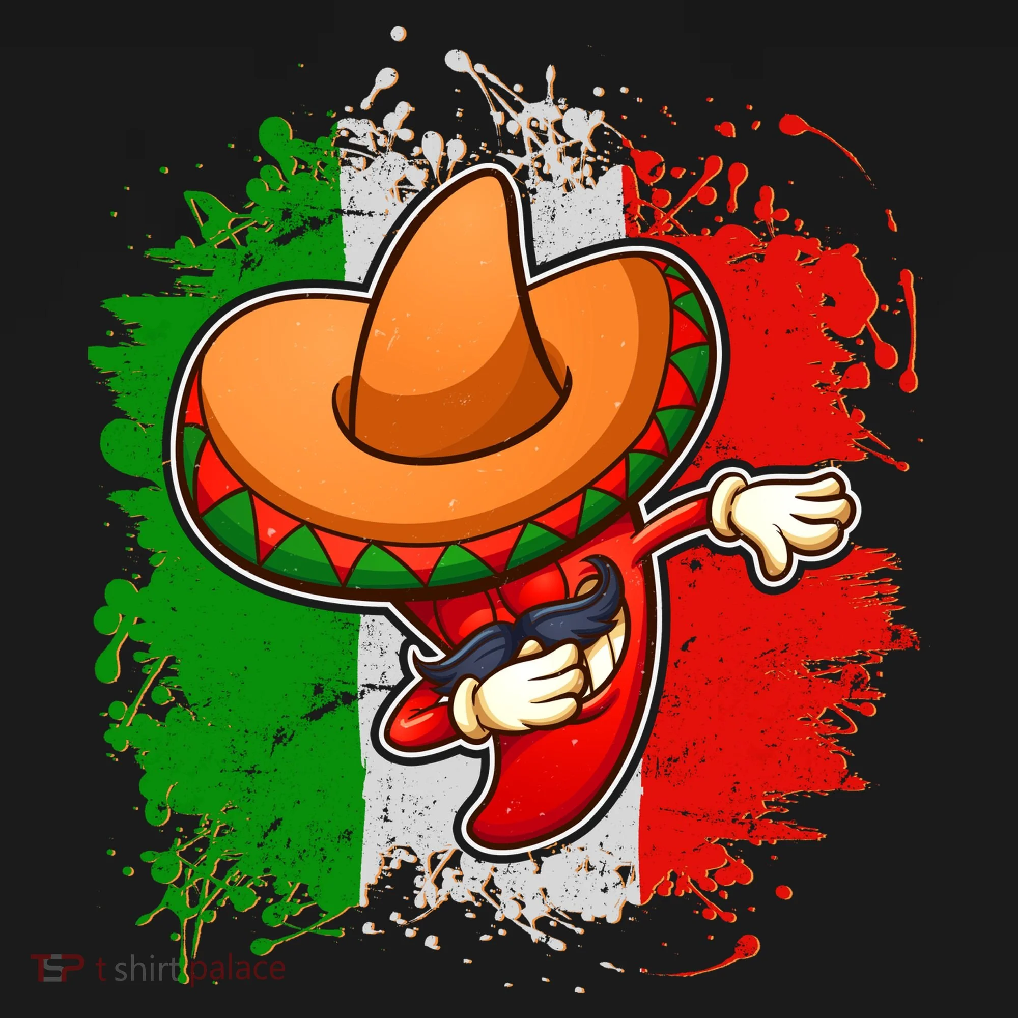 Dabbing Pepper Cinco de Mayo Doggie Tank