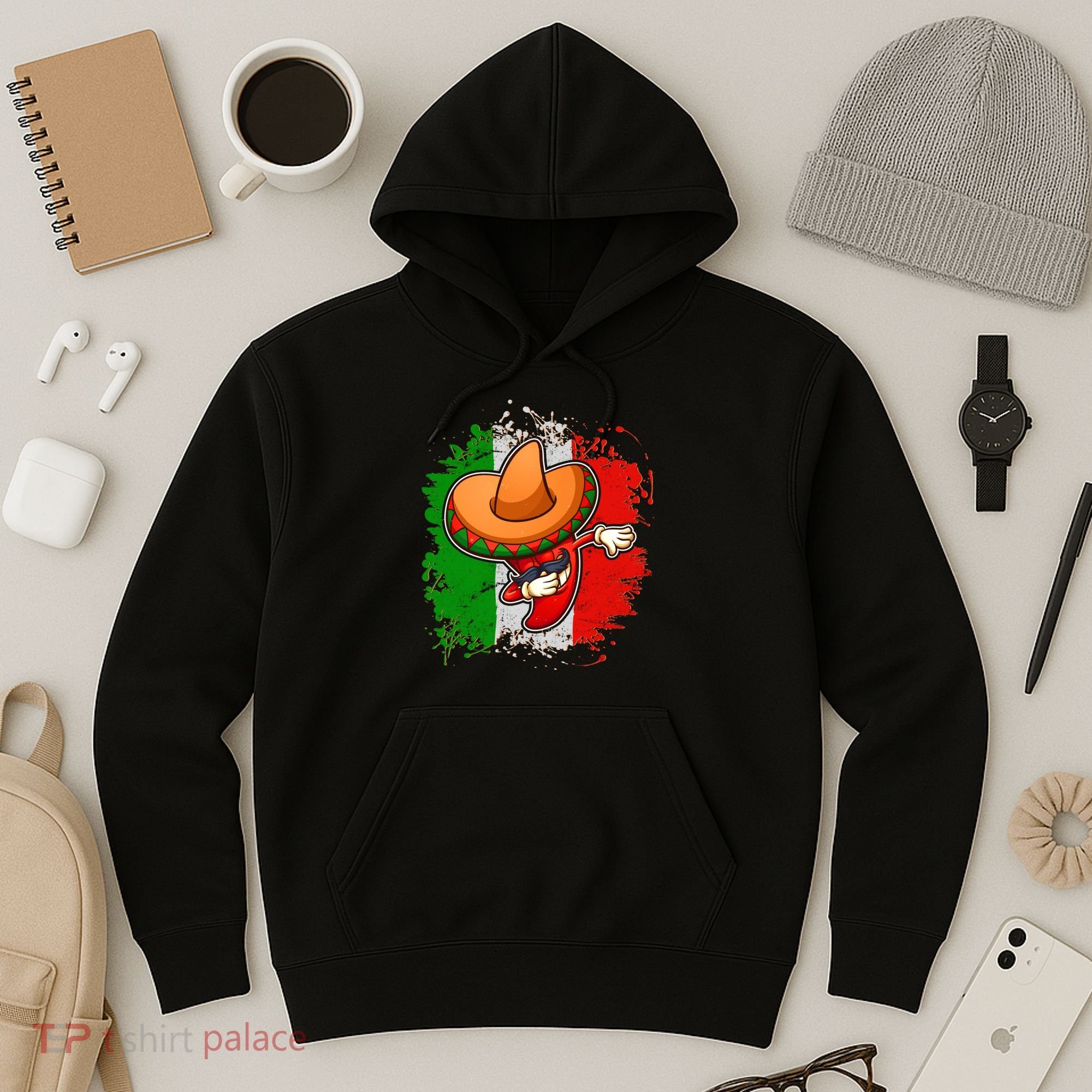 Dabbing Pepper Cinco de Mayo Hoodie