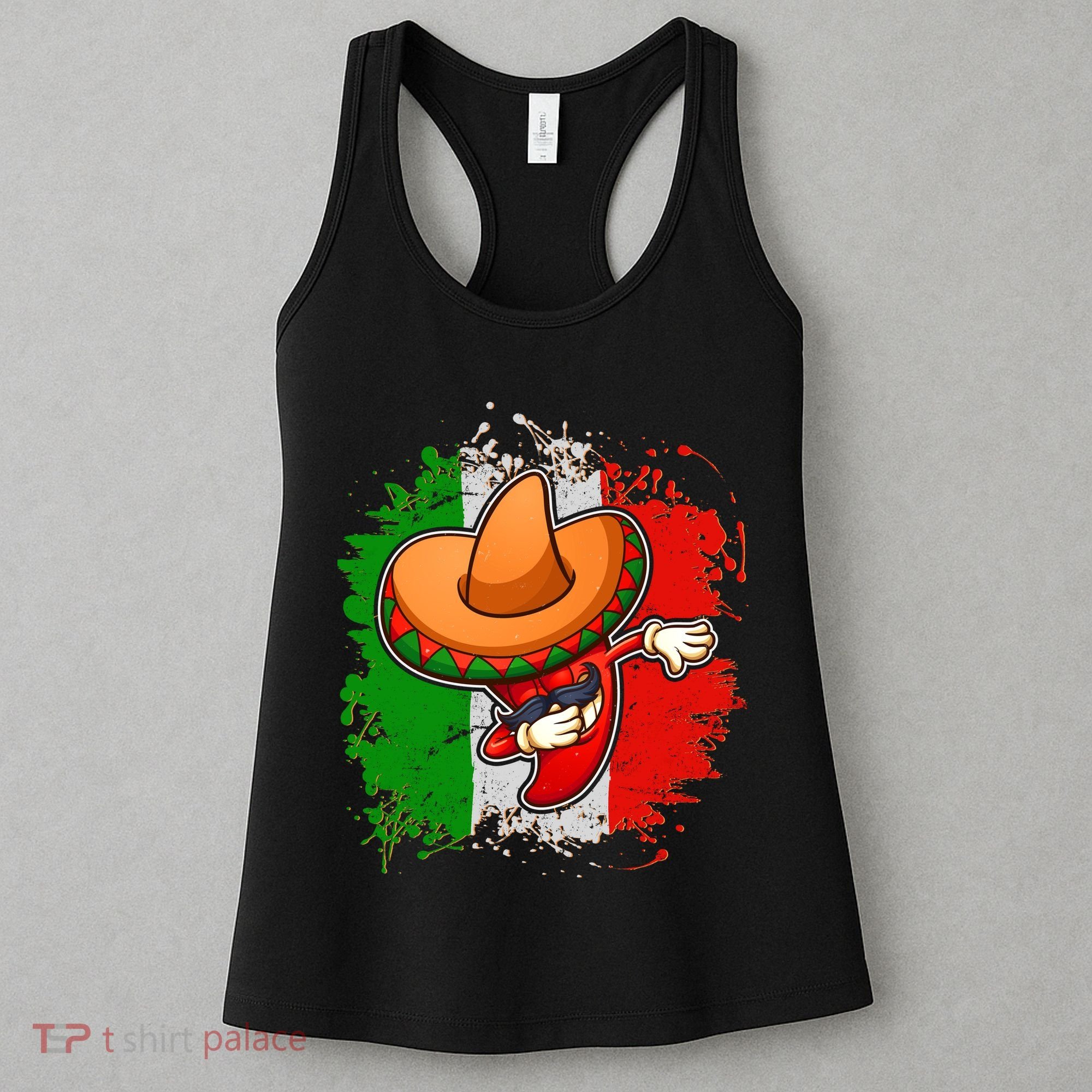 Dabbing Pepper Cinco de Mayo Women's Tank Top