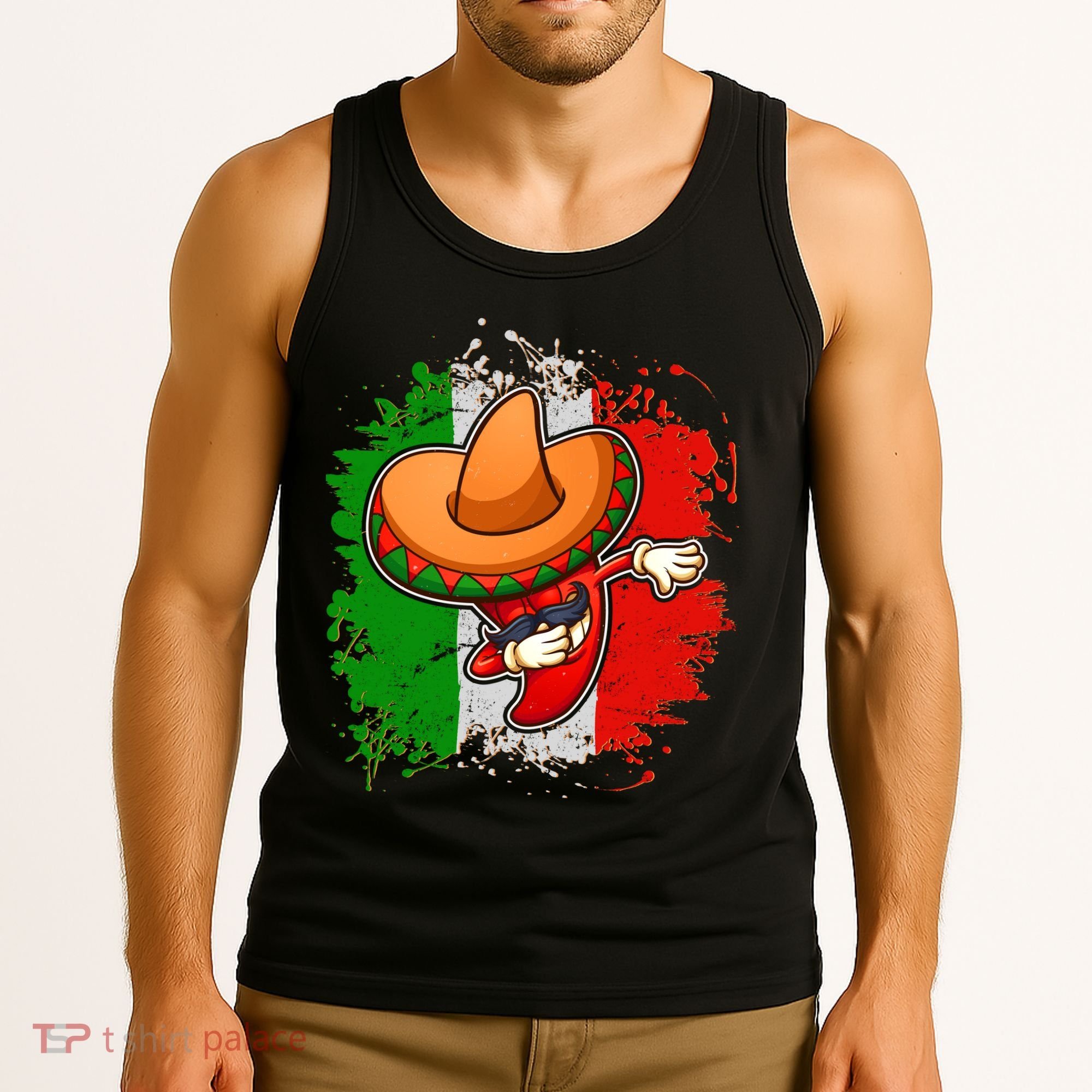Dabbing Pepper Cinco de Mayo Tank Top