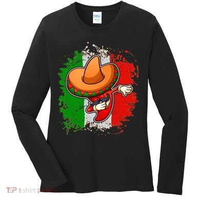 Dabbing Pepper Cinco de Mayo Women's Long Sleeve Shirt