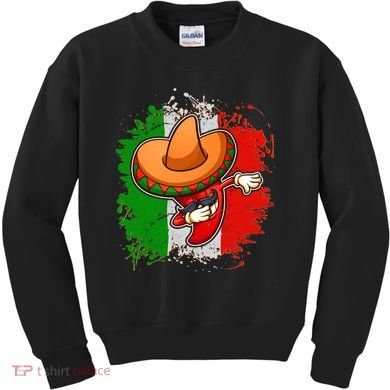 Dabbing Pepper Cinco de Mayo Kids Sweatshirt